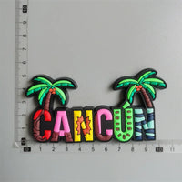 PVC Fridge Magnets Tourist Fridge Magnets for Cancun Mexico Honduras Fridge Decorations Stickers Home Decor