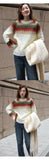 Christmas Red Sweater 2025 Autumn and Winter New Lazy Wind Thick Retro Design Knitted Pullover Winter Clothes Women