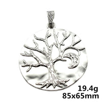 WYSIWYG 1pcs 71x64mm Tibetan Silver Color Large Tree Life & Moon Charms Pendants For Necklace Jewelry Making Findings