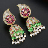 Gypsy Jewelry Retro Ethnic Indian Jhumka Crystal Small Bells Beads Drop Tassel Earrings Women Bohemian Statement Jhumki Tribal