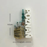 Poland 3D Fridge Magnets Tourism Souvenir Resin Refrigerator Magnets Sticker Collection Handicraft Gift Home Decoration Articles