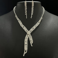Ladies' Fashion Design Geometric Tassel Series Set Necklace Earrings Jewelry Set Suitable for Wedding, Party, Festival Gifts