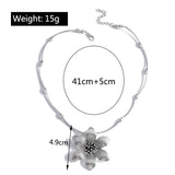 Ethnic Antique Silver Color Moon Choker Necklaces for Women Boho Turquoise Necklace Girls Party Jewelry Gifts