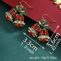 New Fashion Soldier King Pendant Earrings for Women Cute Animal Koala Rhinestone Bells Drop Earring New Year Holiday Jewelry