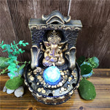 Lucky Ganesha Statue Elephant Thai God of Success Resin Crafts India Idol Desktop Water Fountain For Wedding Perfect Gifts