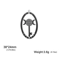 1pc Triple Moon Goddess Charms Stainless Steel Amulet Pendants Pray For You DIY Your Own Jewerly Wholesale Available
