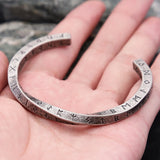 New Vintage 316L Stainless Steel Mobius Bangles For Men Fashion Nordic Vikings Letter Bracelets Party Jewelry Gifts Wholesale