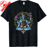 Shiva Hindu God Meditation Zen Yoga Hinduism Spiritual T-Shirt for Men Clothing Women Tees High Quality Cotton Short Sleeve Tops