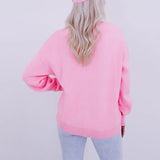 Xingqing Christmas Sweaters y2k Clothes Women Ball Ornament Pattern Round Neck Long Sleeve Pullover Knitted Tops Streetwear