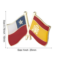 Chile flag lapel pin badge pin Brooch Icons