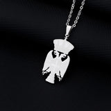 2024 new fashion stainless steel Republic of Serbia eagle pendant necklace temperament everything collarbone chain birthday anni