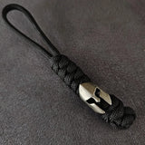 Vintage Hand-knitted Lanyard Keychain Biker helmet Pendant Paracord Rope weave Accessories Bag Hanging Handmade Car Keyring