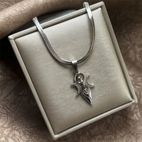 Witch Triple Moon Goddess Hecate Necklace for Women Men Stainless Steel Greek Mythology Amulet Chain Jewelry collier