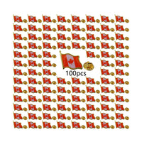 10/20/50/100pcs Canada Flag lapel Pins   Canadian national brooches pin  Decoration for Clothes and Bags
