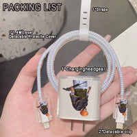 Legend Rapper Sidhu Moose Wala Protection Case for IPhone 15 14 13 Pro Max 18/20W Charger&Charging Protector Data Wire Winder