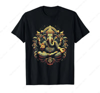 Ganesh Yoga Hindu Elephant God Ganesha Puja Namaste T-Shirt
