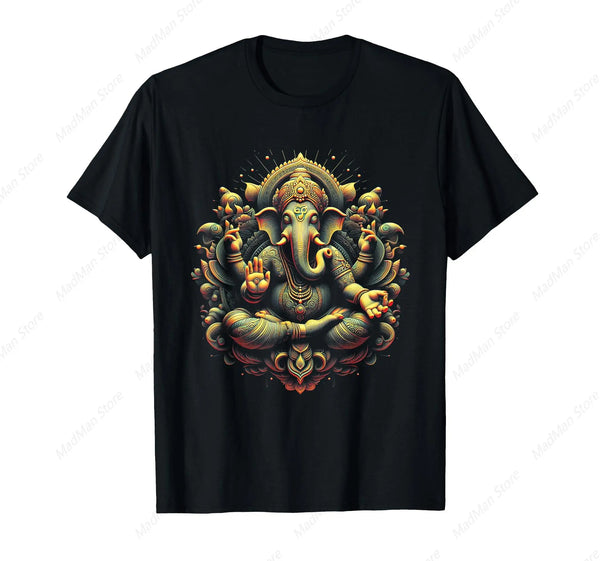 Ganesh Yoga Hindu Elephant God Ganesha Puja Namaste T-Shirt