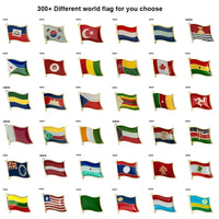 300+Different World Flag Badge Country Flag Pin Lapel Pins Brooch