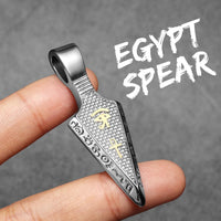 Eye of Horus Spearhead Men Necklaces With Pendant Stainless Steel Jewelry For Male Women Punk HipHop Accessories Gifts Wholesale