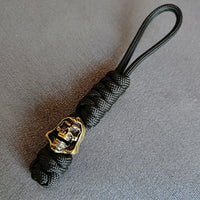 Vintage Hand-knitted Lanyard Keychain Biker helmet Pendant Paracord Rope weave Accessories Bag Hanging Handmade Car Keyring