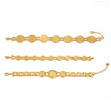 Anniyo Coin Bracelet for Women Girls African Arab Middle East Dubai Iran Iraq Syria Jewelry Birthday Party #352101