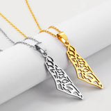 Israeli Pendant And Necklace Stainless Steel Israel Jewelry For Women Girls #300221