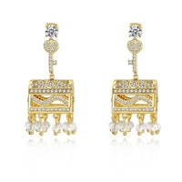 Gypsy Jewelry Retro Ethnic Indian Jhumka Crystal Small Bells Beads Drop Tassel Earrings Women Bohemian Statement Jhumki Tribal