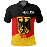 German Coat Of Arms Polo Shirt For Men 3D Print Germany Map Street Fashion Short Sleeve Lapel Tee Summer New Graffiti Polo Top