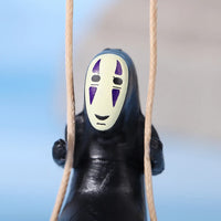 No Face Man Anime Figure Car Ornaments Male Car Pendant Car Rearview Mirror Pendant Birthday Gift Auto Decoraction Gifts