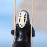 No Face Man Anime Figure Car Ornaments Male Car Pendant Car Rearview Mirror Pendant Birthday Gift Auto Decoraction Gifts
