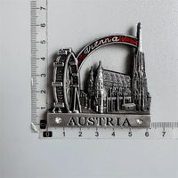 Metal Fridge Magnets Thailand Monaco Seattle Dubai Brugge Egypt Oman Austria Munchen Berlin Krakow Germany Prague Switzerland