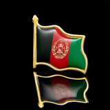 Afghanistan National Flag Epoxy Collectible Metal Patriotism Pin Flag Badge for Clothing Lapel Ornament