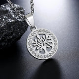 Stainless Steel OM Symbol Pendant Necklace Silver Color Pave CZ Crystal OM Yoga Long Chain Necklace Jewelry for Women Men