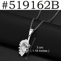 2025 New Arrivals Corsica Flag Pendant Necklaces Stainless Steel for Women Girls Sardinia Ethnic Jewelry #518762