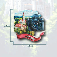 German Neuschwanstein Castle Fridge Magnet 3D Bavaria Travel Souvenir Fairytale Home Decor Unique Europe Gift with Strong Magnet