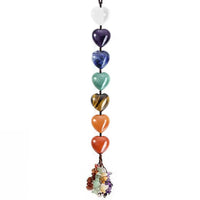 7 Chakras Crystal Hanging Ornament Mysterious Charming Car Hanging Pendant Handmade Natural Stone Ornaments