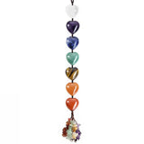 7 Chakras Crystal Hanging Ornament Mysterious Charming Car Hanging Pendant Handmade Natural Stone Ornaments