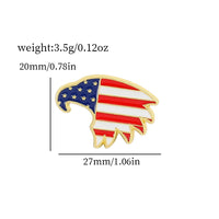 American Flag Series Brooch Flag Cross Metal Enamel Badge Clothing Backpack Lapel Pin Jewelry Accessories Gift