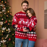 2025 New Women Men Kids Christmas Sweaters Casual Soft Jumpers Warm Thicken Matching Outfits Pullover Knitwear Xmas Family Look