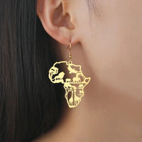 EUEAVAN 1pc Africa Berbers Symbol Map Stainless Steel Pendant for Necklace African Kabyle Berber Jewelry Making Supplies DIY
