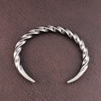 Stainless Steel Fashion Simple Adjustable Bracelet Men's Classic Design Twist Bracelet Unique Open Bangle Jewelry Gift Wholesale