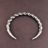 Stainless Steel Fashion Simple Adjustable Bracelet Men's Classic Design Twist Bracelet Unique Open Bangle Jewelry Gift Wholesale