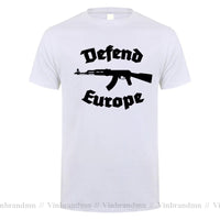 Defend Europe T Shirt Immigrant Islam Custom Design Print Tee Shirt for Men Women Cotton New Cool Tee