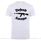 Defend Europe T Shirt Immigrant Islam Custom Design Print Tee Shirt for Men Women Cotton New Cool Tee