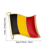 Belgium flag pin lapel pin badge  Brooch Icons 1PC KS-0034