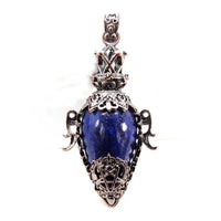 Water Drop Crystal Pendulum for Dowsing Spiritual Divination Natural Amethyst Rose Quartz Onyx Antique Pendulums Pendant Pendulo