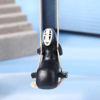 No Face Man Anime Figure Car Ornaments Male Car Pendant Car Rearview Mirror Pendant Birthday Gift Auto Decoraction Gifts