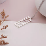 Customized Japanese Katakana Name Necklace Stainless Steel Pendant Necklace Personalized Japanese Nameplate Necklace Fashion Jew