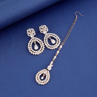 4PCS Women's Metal Jewelry Set Bollywood Jewelry Set Necklace Earrings Set Wedding Party Jewelry
