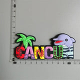 PVC Fridge Magnets Tourist Fridge Magnets for Cancun Mexico Honduras Fridge Decorations Stickers Home Decor